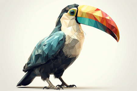 波普艺术巨嘴鸟背景图片