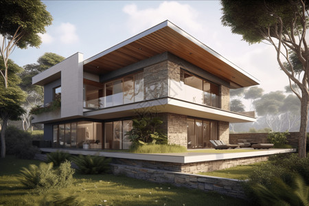 住宅平面图现代别墅设计设计图片