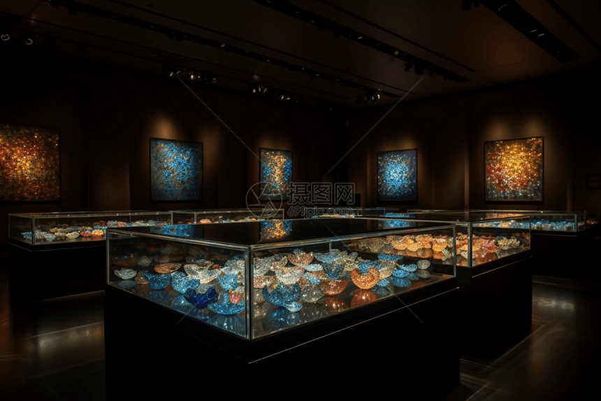 现代博物馆艺术展厅图片