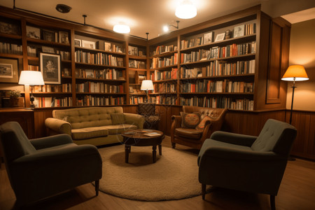 跳出舒适区图书馆舒适的阅读区背景