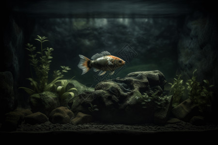 水族馆的小鱼背景图片