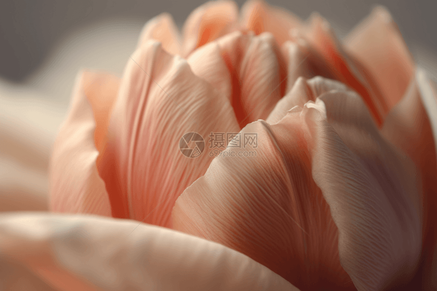 粉色的郁金香3D渲染图图片