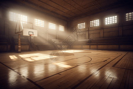 篮球场的建筑3D设计图背景图片