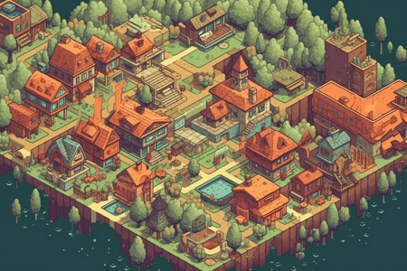 游戏繁华小镇画面图片