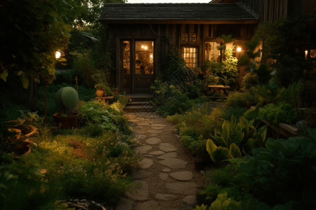 花园背景图片