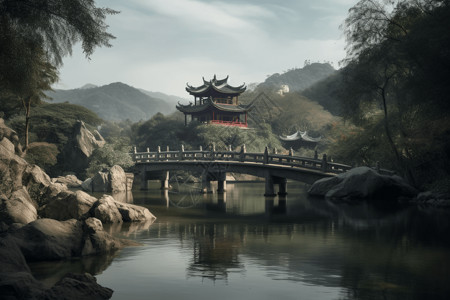 中国庙宇风景图片