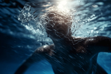 游泳运动员背景图片