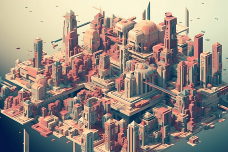 未来主义城市建筑图片