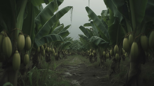 香蕉种植园场景图片