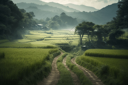 节气夏至夏天美丽的风景背景