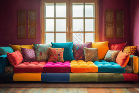 彩色的现代时尚沙发图片