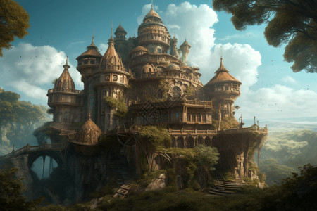 梦幻复古城堡图片