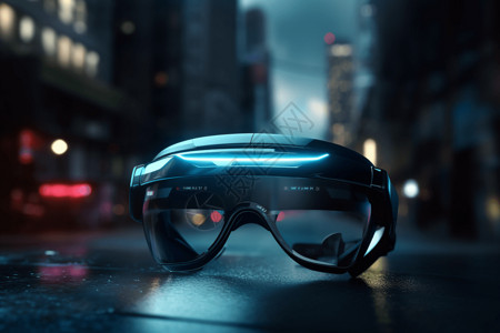科技感VR眼镜背景图片