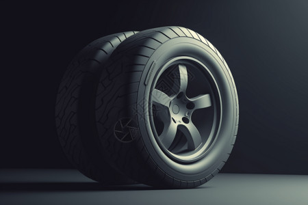 黑胶轮胎轮毂背景图片