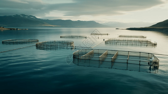 海洋虾虾圈养殖场背景