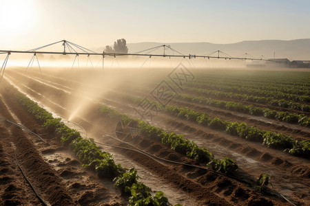 自动灌溉系统农业科技图片