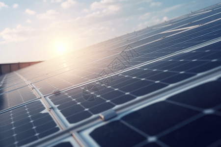 新能源太阳能电池板高清图片