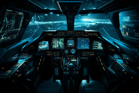客机飞行员智能化飞机驾驶舱设计图片