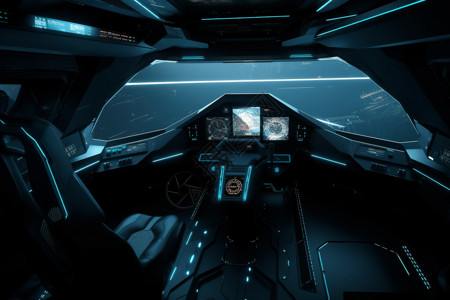 科技感驾驶舱背景图片