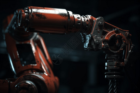 未来的机器人零件背景图片