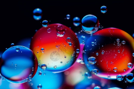 抽象色彩气泡图片