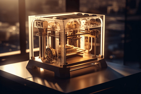 金属3D打印发光的3d打印机设计图片