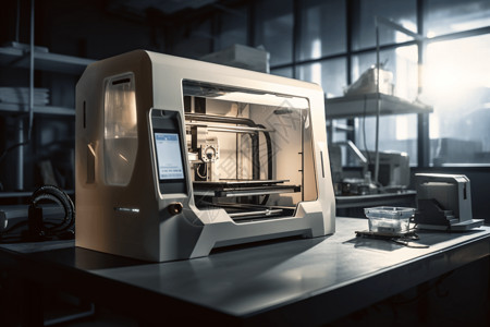 产品工业精致的3D打印机设计图片