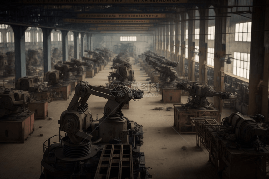制造军事建筑的机器人图片
