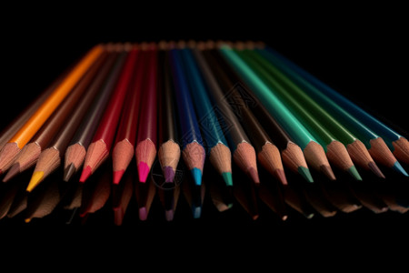 涂鸦画笔素材彩色的铅笔背景