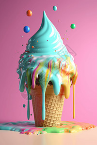 美味冰淇淋夏天高清图片素材