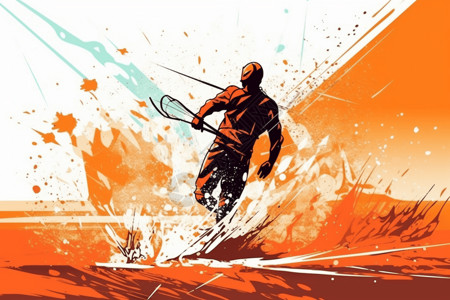 风筝冲浪者运动背景图片
