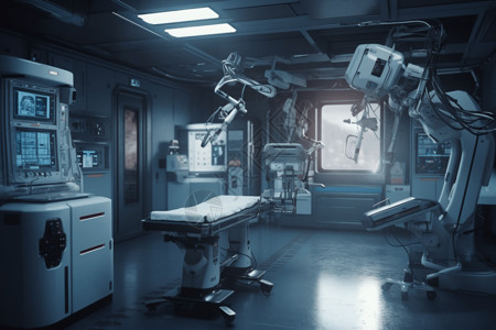 医院中的医疗机器人手术室图片