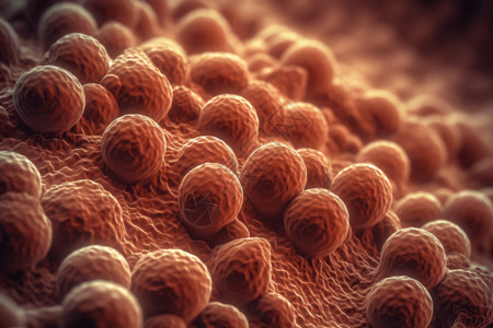 显微镜下的细菌结构背景图片