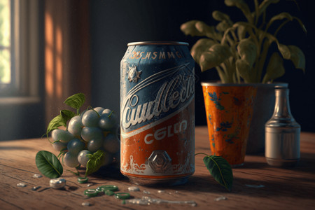 鲜榨果饮3D饮料展示图设计图片