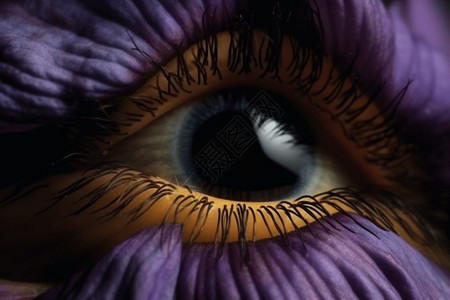 紫色的眼睛图片