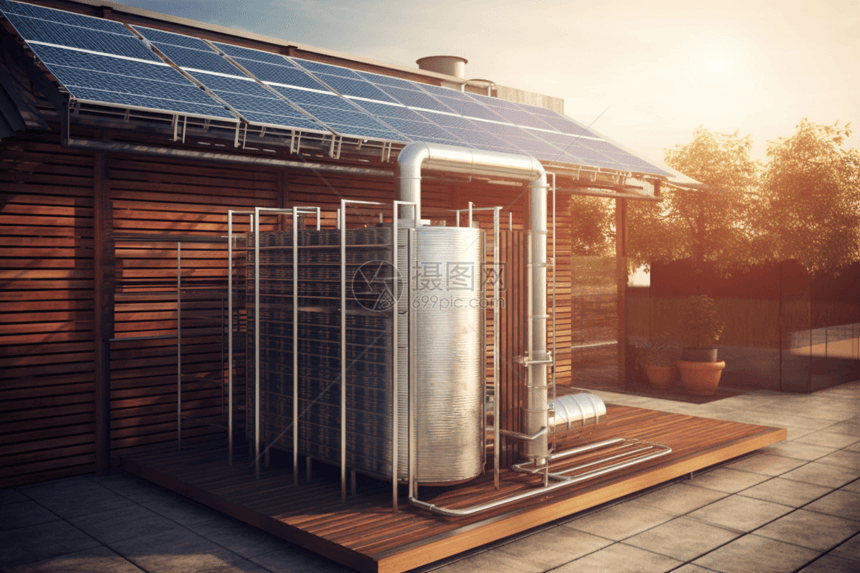 太阳能的屋子图片