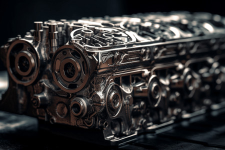 发动机缸体3D设计图设计图片
