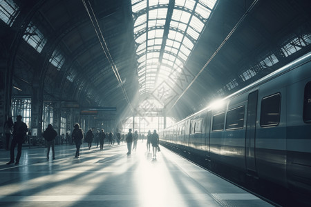 火车站的动态镜头高清图片