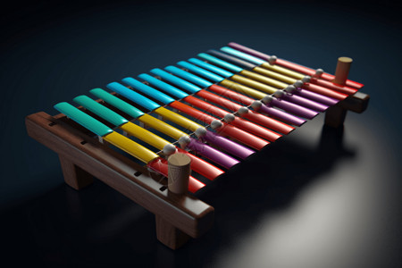 彩色木琴奏乐设计图片