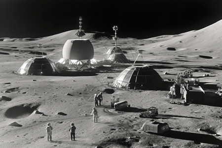 登录月球表面背景图片