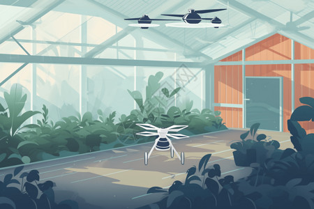 新科技无人机背景图片