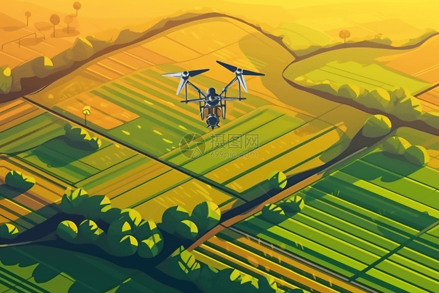 无人机农业检测图片