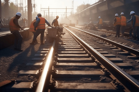 施工安全线铁路建设工程背景