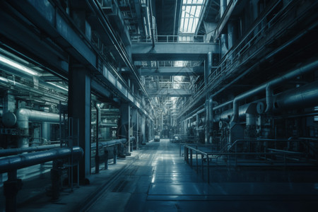 工厂建筑内部图背景图片