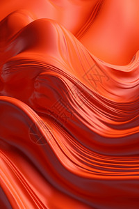 红色3D流体背景图片