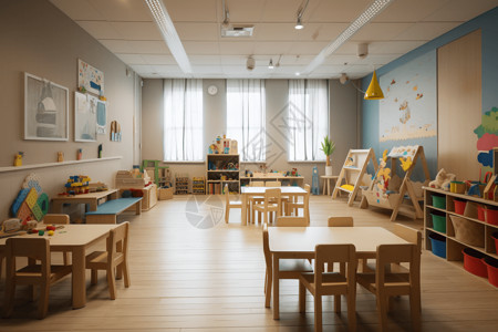 保育师幼儿园教室背景