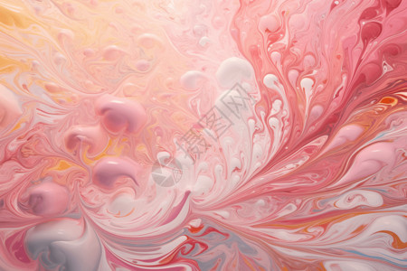 飞溅的颜料明亮的粉红色水彩抽象设计插画