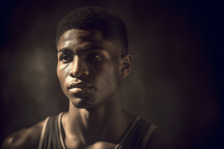 黑人篮球运动员背景图片