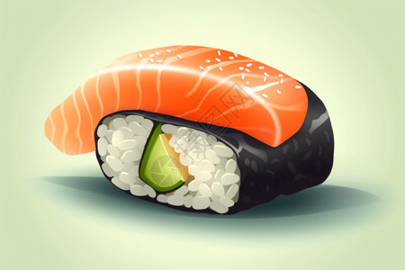 卡通的寿司图片