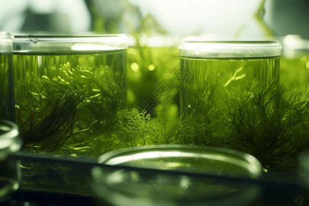 藻类生物背景图片